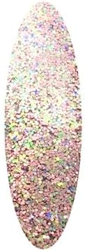 Hair Glitter Gel Body Glitter & Face Glitter for Women/Kids (2 Pk Rose/Stardust Rose) Chunky Iridescent Holograph Stars & Moon Cosmetic-Grade Makeup Apply Without Glue Easy to Take Off