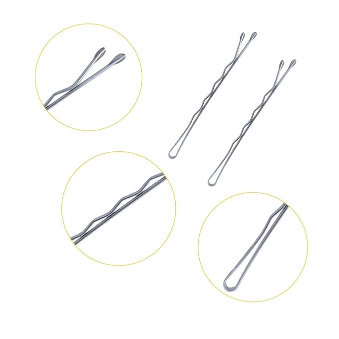 330 Pcs 2.2 Inch Hair Bobby Pins Silver With Box, Silver Bobby Pins For Gray Hair, YINGFENG Reusable Non Slip Hair Pins, This Gray Hair Pins For Women, Girls And Kids