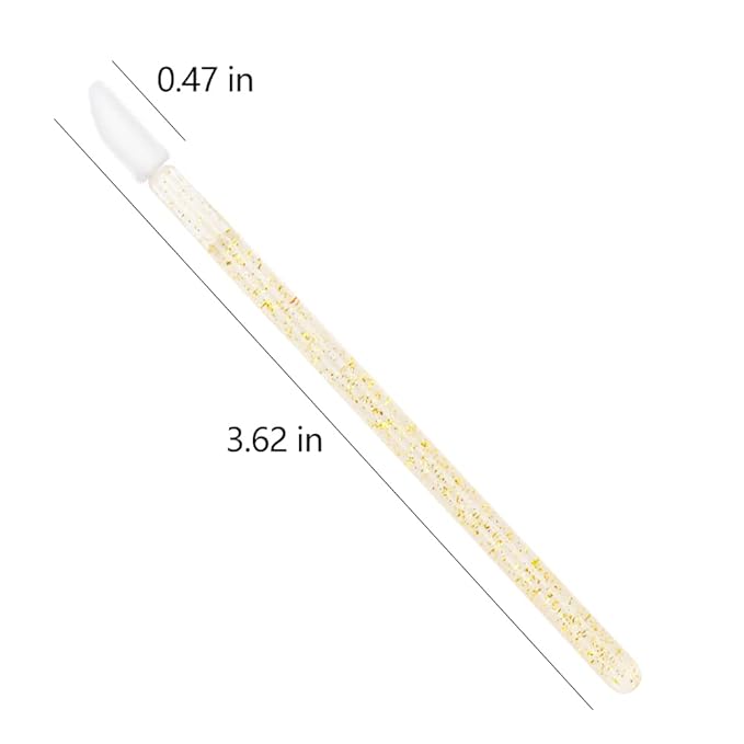 300 PCS Eyelash Extension Supplies Kit Disposable Micro Swab Brush Eyebrow Spoolies Lip Stick Brush Mascara Wand Applicator Makeup Brush Tool (White Black Gold Sets)