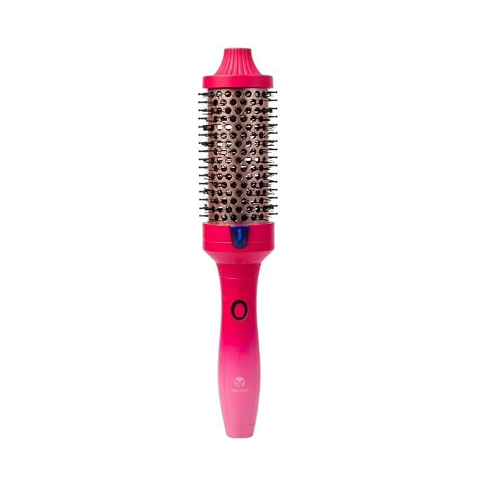 CALISTA FAUXblo Thermal Round Brush | Heated One-Step Blowout Brush for Smooth, Shiny Hair | Heats to 365F | 3 Sizes for All Hair Types | Dual Voltage (Ruby, 1.77)