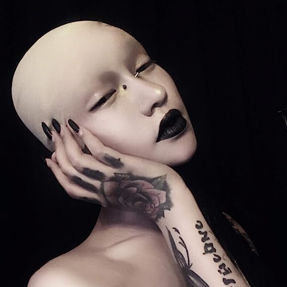 6 PCS Bald Cap - Latex Makeup Caps with Bald Wigs - Costume Accessories for Adults, Teenagers' Theme Party Supplies