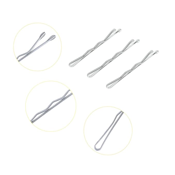 220 Ct 1.38 Inch Mini Silver Gray Cute Bobby Pins with Metal Box, Small Hair Bobby Pins for Buns, YINGFENG Premium Gray Hair Pins for Kids, Girls and Women, Great for All Hair Types