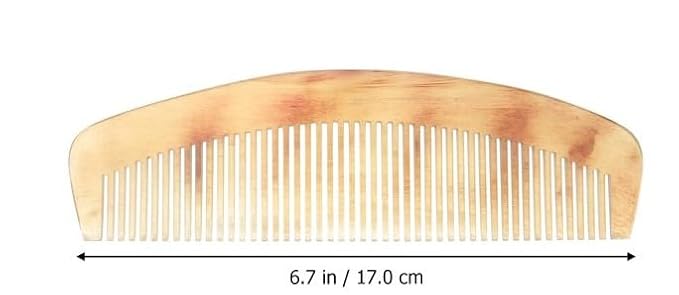 1pc Natural Ox Horn Comb Of Hair No Static Health Care Hair Brush Hairdressing Comb For Hairs,Size2,Hairs Cares,Small in Size,Hairs Combs Beauty and Personal Care,Styling Tools and Appliances
