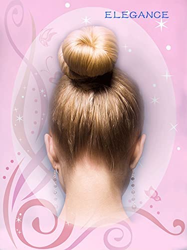 Hair Bun Maker (37 Count, 3.5 inches Large, 3 inches Medium, 2 inches Small, Beige), Hair Doughnut Shaper for Girl