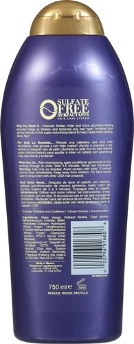OGX Thick & Full + Biotin & Collagen Conditioner, Salon Size, 25.4 Fl Oz (Pack of 2)