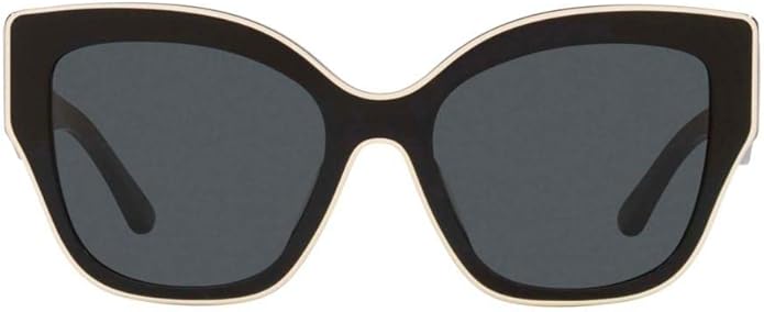 Tory Burch Sunglasses TY 7184 U 192987 Black With Ivory Piping