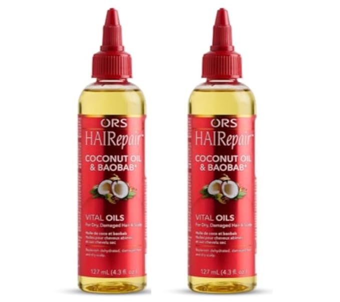 ORS HAIRepair Coconut Oil & Baobab Vital Oils For Dry Damage Hair & Scalp 4.3 Ounce (Pack of 2)