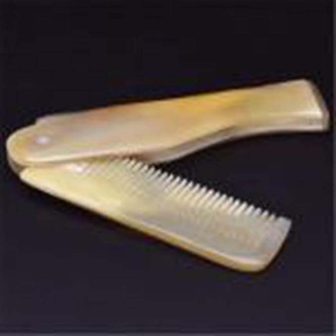 2Pcs Brown Yak Horn Comb Foldable Yak Horn Comb Pockets Clip Moustache Beard Styling Tool Portable Comb Hairdressing Hair Hair Care Tools Hair Styling Tool, Hair Brushes, Styling Tools and Appliances