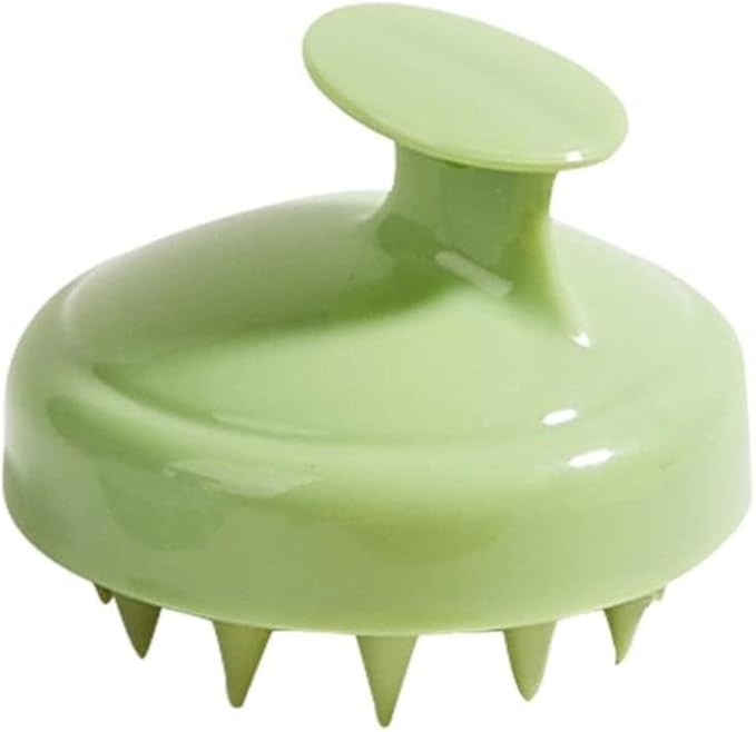 Hair Scalp Massager Soft Silicone Scalp Brush Shampoo Brush Scalp Exfoliator Scalp Massager for Hair Growth/Dandruff Removal, Head Massager for Hair Care Styling Tools Appliances (1pc-green)