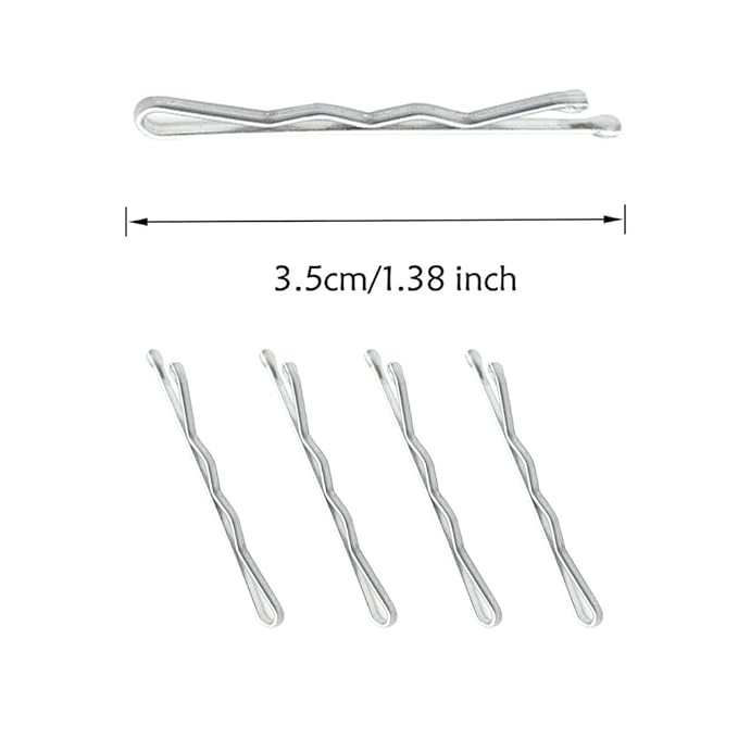 220 Ct 1.38 Inch Mini Silver Gray Cute Bobby Pins with Metal Box, Small Hair Bobby Pins for Buns, YINGFENG Premium Gray Hair Pins for Kids, Girls and Women, Great for All Hair Types