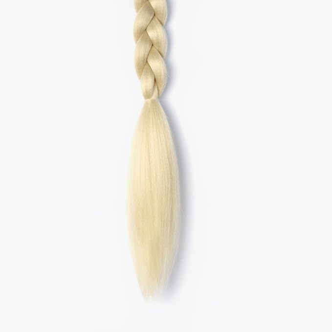 2 Pack Long Braided Ponytail Extension with Hair Tie Straight Wrap Around Braided Ponytail Extension(613#)