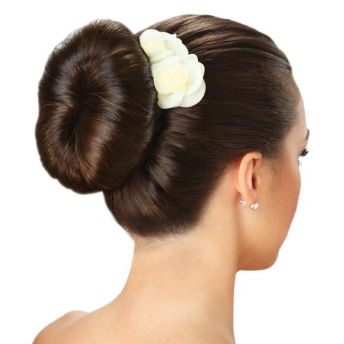 Beauty Hair Styling Accessory - 2 Pieces Doughnut Hair Bun Maker and Curler in Small & Large (Black)