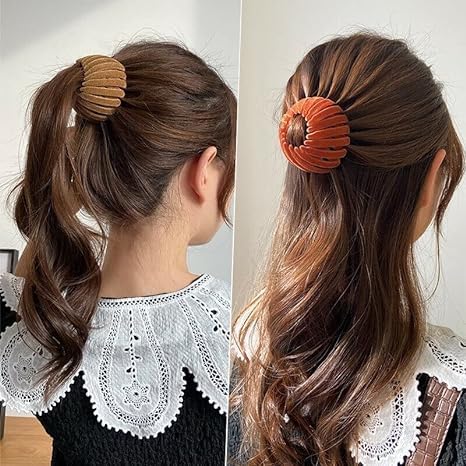4PCS Bird Nest Magic Clips Hair Accessories for Women Birds Nest Clips