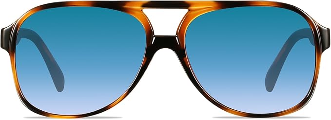 YDAOWKN Retro Aviator Sunglasses for Women Mens Large Frame Classic Vintage 70s Sun Glasses Aviators