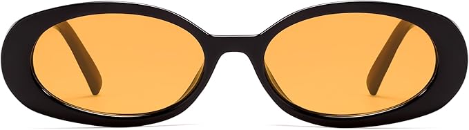 VANLINKER Polarized Retro Oval Sunglasses for Women and Men Small 90s Style VL9580