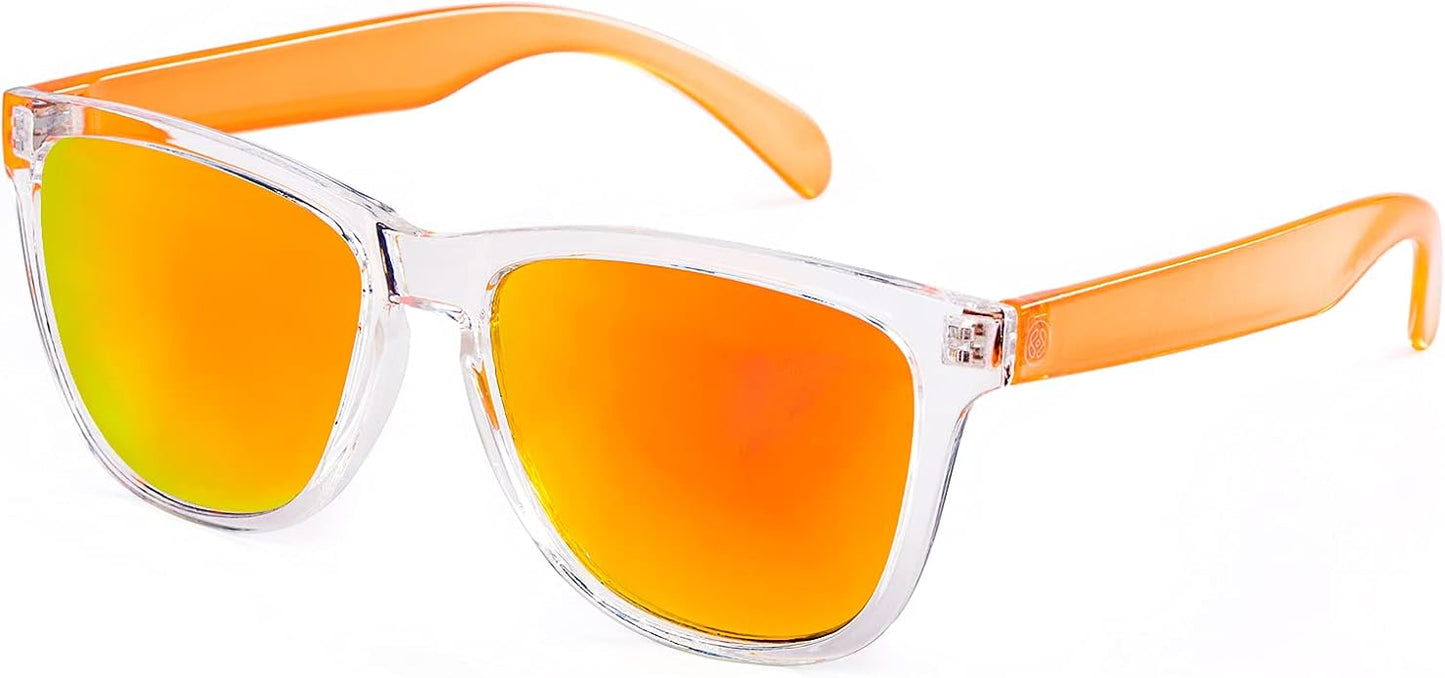 COLOSSEIN Sunglasses Womens,Classic Square Frame UV400 Mirrored Lens,Sunglasses Fit For Beach,Vacation,Driving
