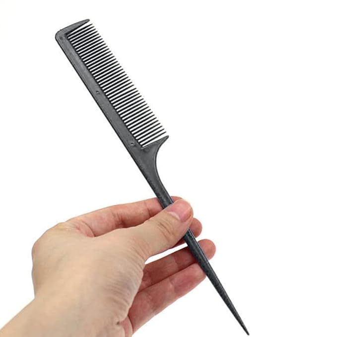 1pc Rat Tail Comb,Rat Fine Pro Tail Heat Resistant Teasing Combs with Plastic Pintail, Dresser Hair Comb Styling Comb for Parting Teasing and Styling,Hair Combs Styling Tools and Appliances