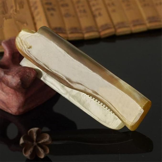 2Pcs Brown Yak Horn Comb Foldable Yak Horn Comb Pockets Clip Moustache Beard Styling Tool Portable Comb Hairdressing Hair Hair Care Tools Hair Styling Tool, Hair Brushes, Styling Tools and Appliances