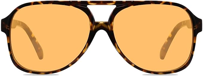 YDAOWKN Retro Aviator Sunglasses for Women Mens Large Frame Classic Vintage 70s Sun Glasses Aviators