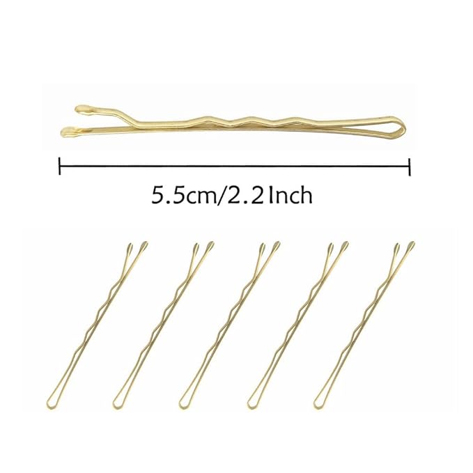330 PCS 2.2Inch Blonde Bobby Pins for Women Girls, Super Grip Gold Hair Clips with Box, YINGFENG Reusable Non Slip Hair Pins, Suitable for All Hair Types