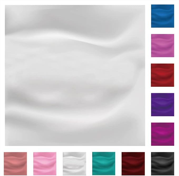 35 x 35 Women's Fashion Pattern Large Square Silk Like Hair Scarf Head Sleeping Wrap Satin Neck Bandana for Gift…