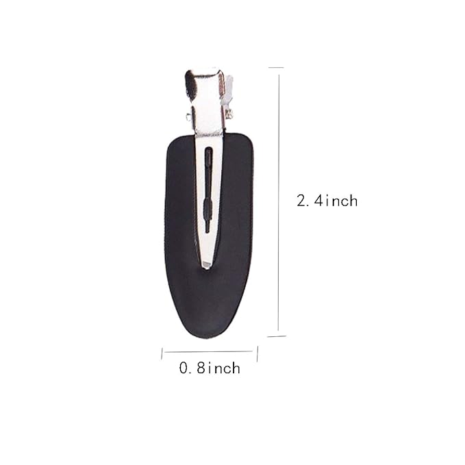 No Bend Hair Clips, 12 Pieces, No Crease Hair Clips for Hair Styling and Makeup Application