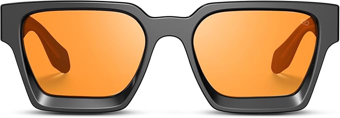 VISOONE Fashion 100% UV400 Protection Rectangle TR90 Y2K Sunglasses Accessories for Women Men RIVER