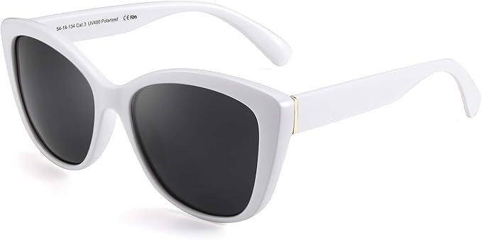 FEISEDY Polarized Vintage Sunglasses American Womens Square Jackie O Cat Eye Sunglasses B2451