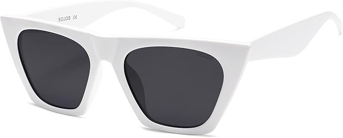SOJOS Trendy Oversized Square Cateye Polarized Sunglasses Womens Big Frame Shades SJ2115