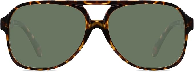 YDAOWKN Retro Aviator Sunglasses for Women Mens Large Frame Classic Vintage 70s Sun Glasses Aviators