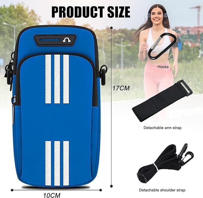 2 Pack Phone Holder for Running Armband Cell Phone Holder,Small Purses for Women Crossbody Bags Kids Men,iPhone 11 12 13 14 15 16 Pro Max Xs 16e Xr X Plus Galaxy Ultra,Workout Sports Arm Band