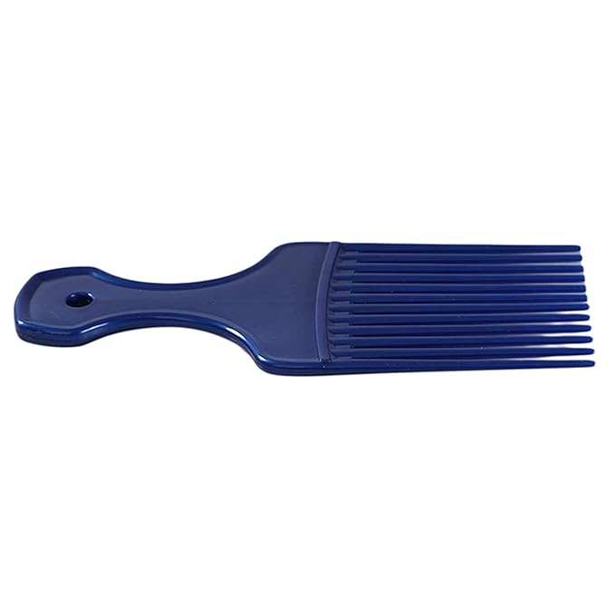 1Pc Blue Salon-Style Hair Pick and Barber Comb - Pick Comb for Curly Hair and Parting Care for Thick Quality Barber Supplies, Styling Tools and Appliances