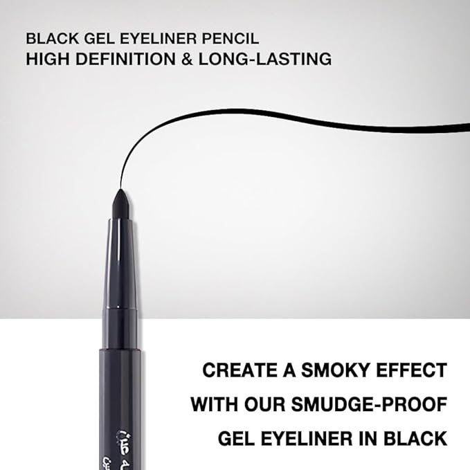 6PCS Automatic Waterproof Inner Eyeliner, Eyeshadow & Eyebrow Pencil – Multi-Use Cream Pen for Liner, Shadow & Brows (Black2)