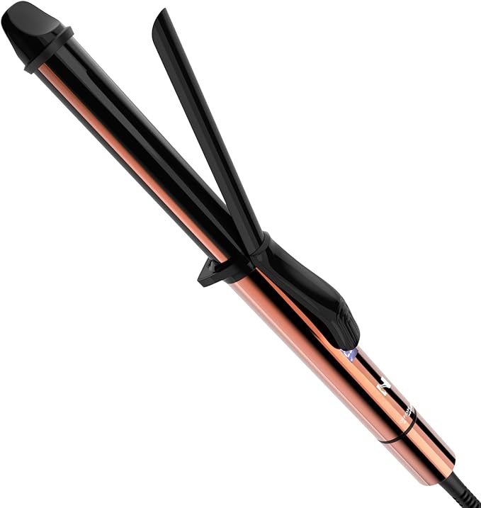 Nicebay Curling Iron, 1 Inch Hair Curler with Ceramic Coating, Professional Curling Wand, Fast Heating up to 430°F, Temperature LED Display, Wide Voltage for Worldwide, 60 Mins Auto Off