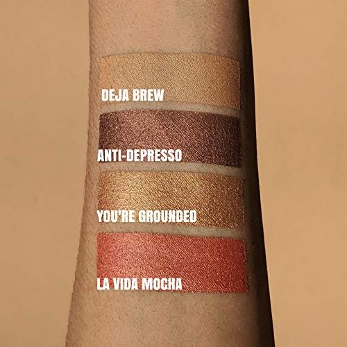Beauty Bakerie Coffee & Cocoa Palette, Versatile Blush and Bronzer Powder Palette for Every Skin Tone, Creamy Satin Finish, 4 Sugary Shades, Highlight, Contour, Blush Kit for Women