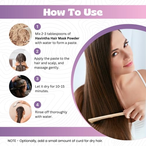 Havintha hair mask for hair fall growth split ends luster shining nourishment 227 grams