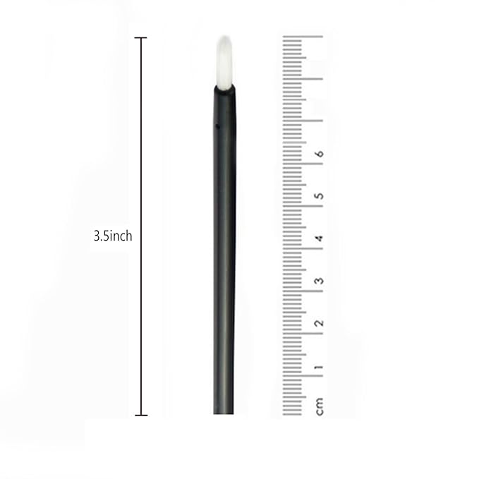 500Pcs/Set Disposable Lip Brushes Make Up Brush Lipstick Lip Gloss Wands Applicator Tool Makeup Beauty Tool Kits (Black)