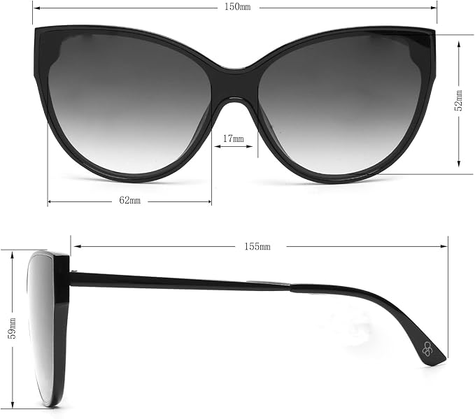Jessica Simpson Womens J5012 Retro Cat Eye Sunglasses With Uv400 Protection