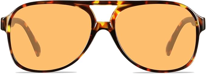 YDAOWKN Retro Aviator Sunglasses for Women Mens Large Frame Classic Vintage 70s Sun Glasses Aviators