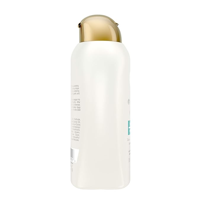 OGX Quenching + Coconut, Curl-Defining Shampoo, Hydrating & Nourishing Curly Hair Shampoo with Coconut Oil, Citrus Oil & Honey, Paraben, Sulfate-Free Surfactants, 13 floz