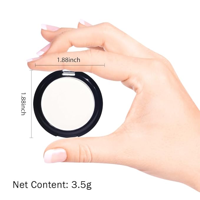 Monochrome Matte Eye Shadow Palette,Pearl White Neutral Nude Matte Pressed Powder Single Eyeshadow,Highly Pigmented Natural Long Lasting Naturing-Looking Eyeshadow,Talc,Paraben Vegan & Cruelty Free
