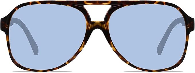 YDAOWKN Retro Aviator Sunglasses for Women Mens Large Frame Classic Vintage 70s Sun Glasses Aviators