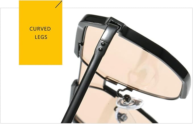 willochra Fashion Oversized Square Women Sunglasses Vintage Punk Men Outdoor Eyewear Shades UV400