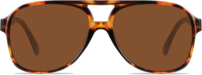 YDAOWKN Retro Aviator Sunglasses for Women Mens Large Frame Classic Vintage 70s Sun Glasses Aviators