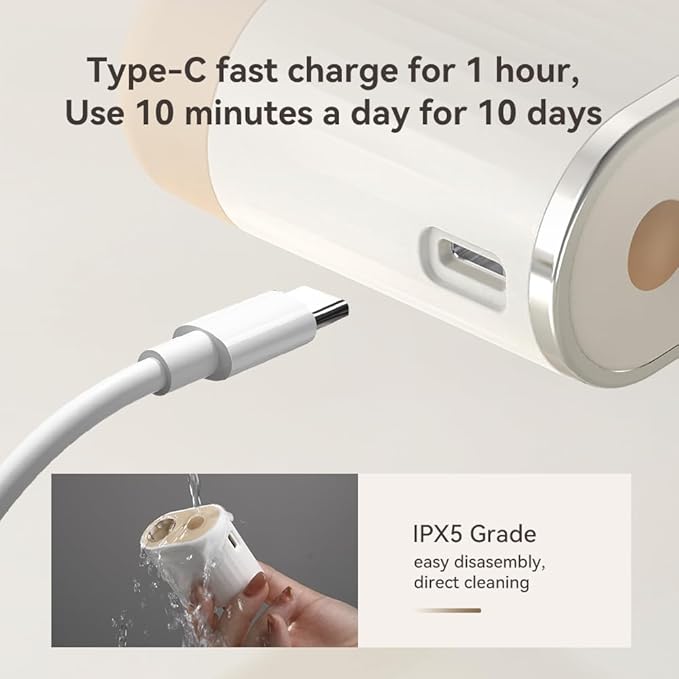 2 in 1 Electric Scalp Massager and Hair Oil Applicator, Hair Massager Scalp Applicator Brush for Hair Treatment Growth Medicine Essential Oil Serum White
