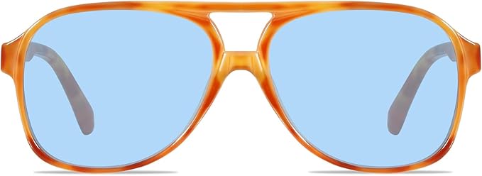 YDAOWKN Retro Aviator Sunglasses for Women Mens Large Frame Classic Vintage 70s Sun Glasses Aviators
