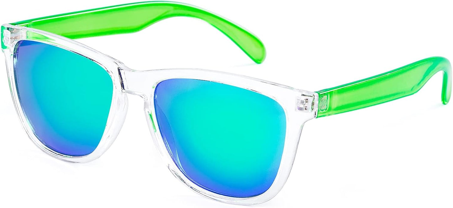 COLOSSEIN Sunglasses Womens,Classic Square Frame UV400 Mirrored Lens,Sunglasses Fit For Beach,Vacation,Driving