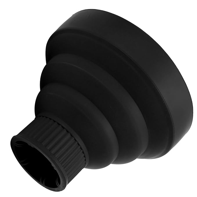 Hair Dryer Diffuser, Styling Tools Appliances Universal Hair Dryer Diffuser Portable Travel Folding Hair Blow Dryer Diffuser (Black)