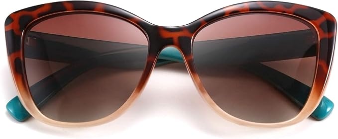 FEISEDY Polarized Vintage Sunglasses American Womens Square Jackie O Cat Eye Sunglasses B2451