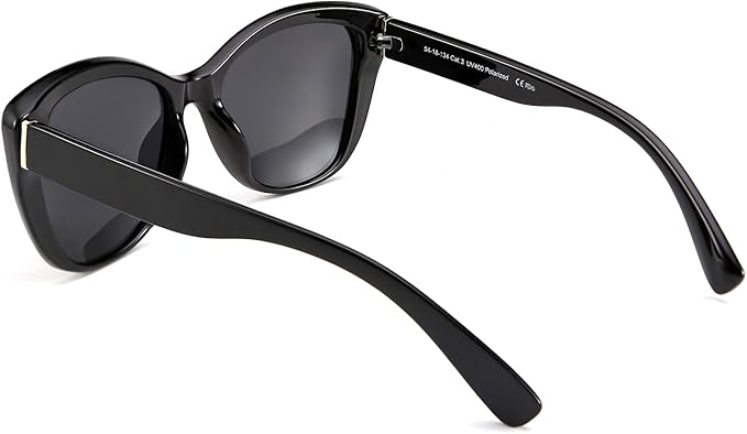 FEISEDY Polarized Vintage Sunglasses American Womens Square Jackie O Cat Eye Sunglasses B2451